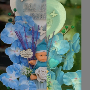 Hoşgeldin Bebek Aranjmanı Mavi